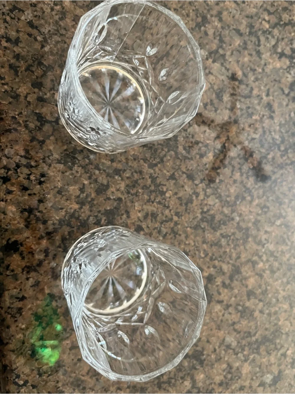 Classic Faceted Double Old Fashioned Glasses - Clear (Set of 2)